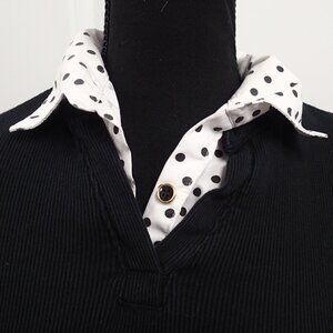 Studio Works Petite Long Sleeve Black Shirt Size PM